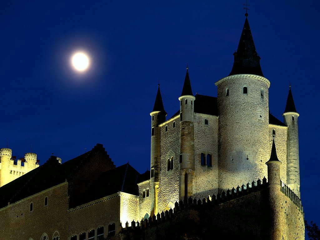 Moon Over Alcazar Castle, Segovia